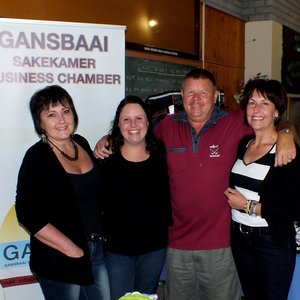 Die knap organiseerders, met vlnr Hanlie Loubser, Jorine van der Merwe, Fanie Bothma en RenÃ© Beukes 